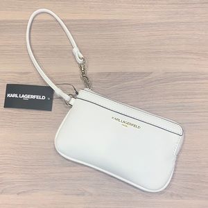KARL LAGERFELD Winter White Wristlet